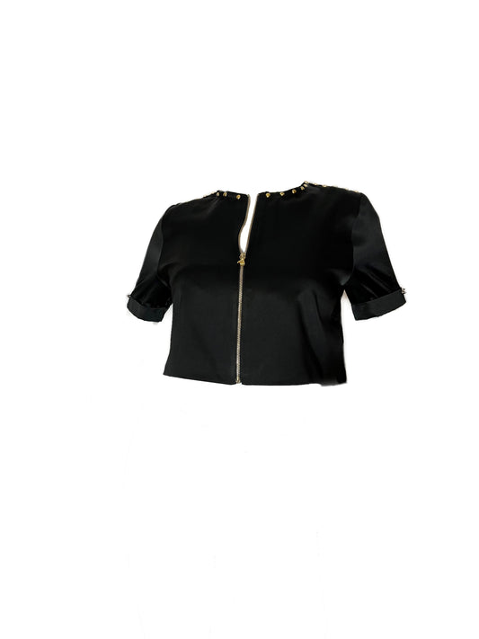 PASHA CROP JACKET by LOGAN DEL MONICO